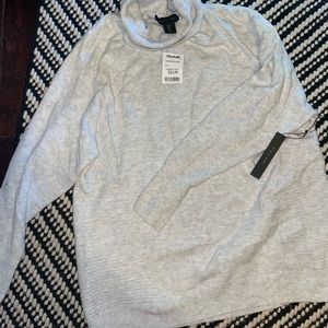 Soft. Oversized. Sweater. Light gray. Large. Nwt.